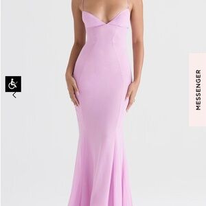 NWT house of cb “Loren” pink maxi dress